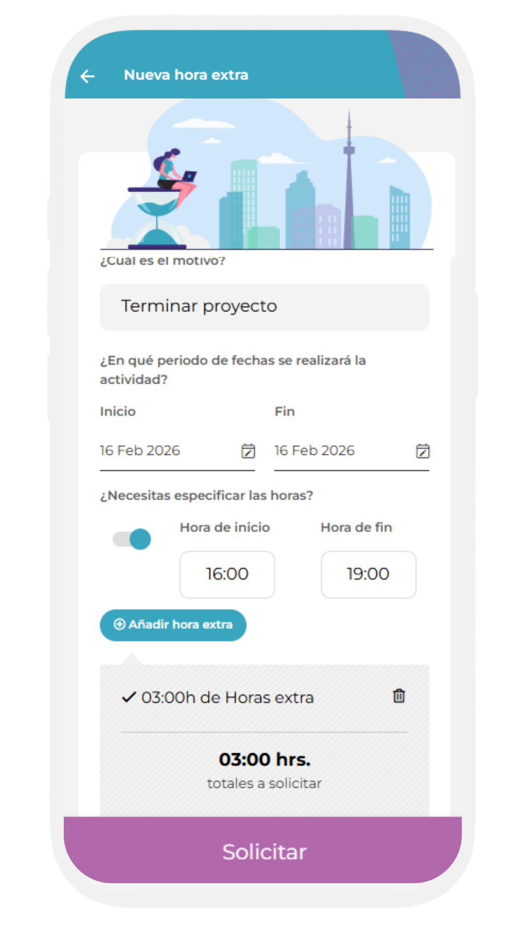 Pantalla de Track People, del artículo «Registro de horas extra: de obligación legal a palanca estratégica en tu empresa»